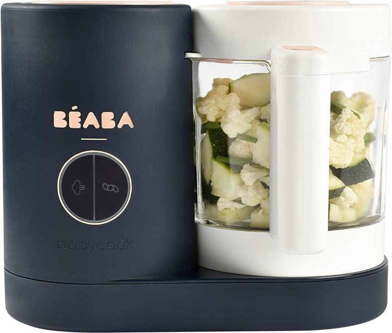 BEABA Babycook Neo Baby Food Maker | Non-Toxic Glass & Stainless Steel | Trusted by Celebrity Moms | Sustainable Baby Food Processor | Global Leader | 34 Servings in 20 Mins