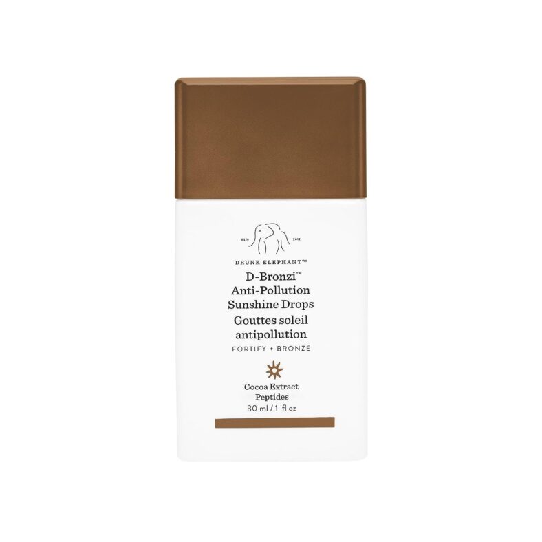 Drunk Elephant D-Bronzi Anti-Pollution Sunshine Serum Drops. Replenishing Face and Body Bronzing Serum for Fine Lines and Wrinkles (30 mL / 1 Fl Oz)