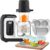 MOMYEASY Baby Food Maker, Multifunction Baby Food Processor Chopper Grinder, Baby Food Steamer and Puree Blender in-One, with Bottle Warmer, Auto Cooking & Grinding with Touch Control Panel&Self Cleans (Black)